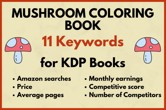 Download Mushroom Coloring Book KDP Keyword Res - Premium Resources