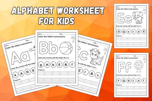 Download Alphabet Worksheet: Tracing and Coloring - Tracing Collection