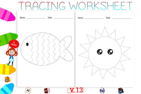 Download Pencil Control Tracing Page for Kids - Tracing Collection