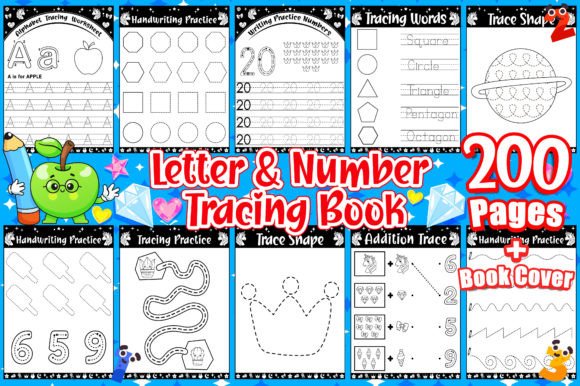 Download Letter and Number Tracing Workbook - Tracing Collection