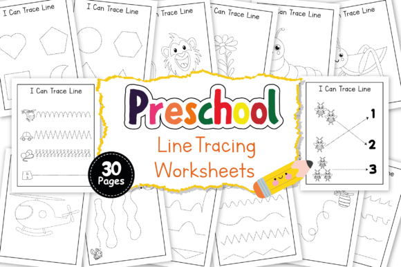 Download Preschool Line Tracing Worksheets Prek - Tracing Collection