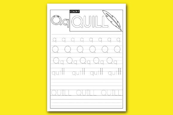 Download Alphabet Writing &amp; Tracing Activities Q - Tracing Collection