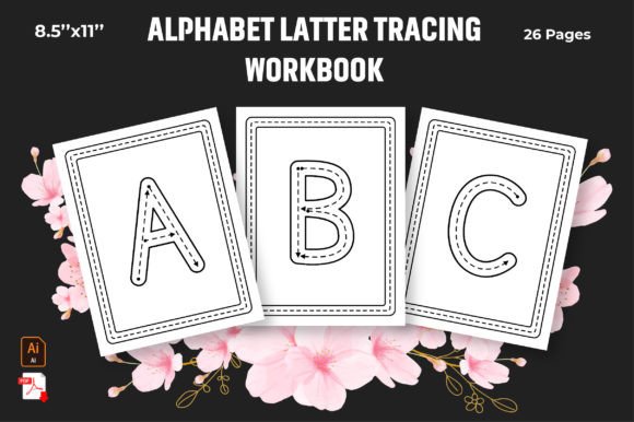 Download Alphabet Tracing Workbook - KDP Interior - Tracing Collection