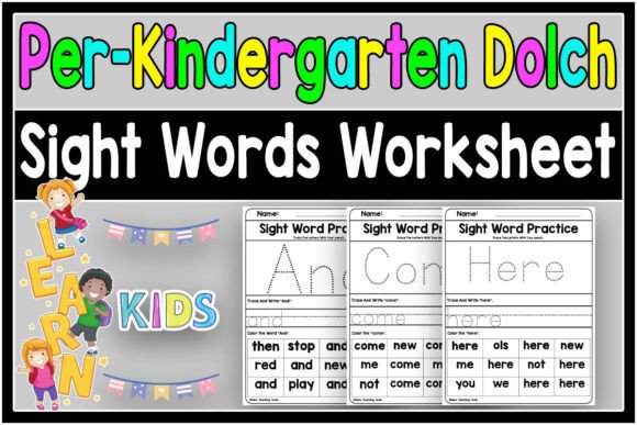Download Dolch Sight Words Tracing Book Pre K V.1 - Tracing Collection