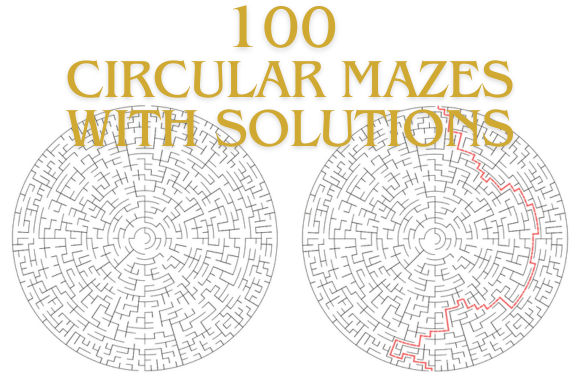 Download KDP Pages Mazes Circular with Solutions - Kdp pages Collection