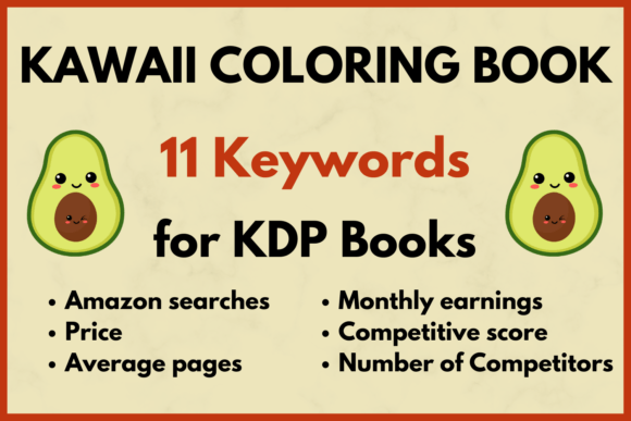 Download Kawaii Coloring Book KDP Keyword Res - Premium Resources