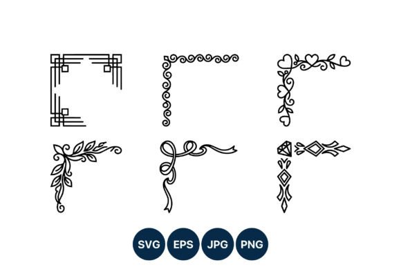 Download Ornamental Corner Border Art - Ornamental Collection