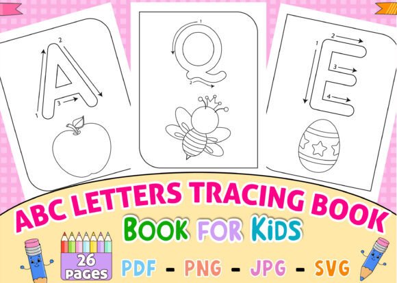 Download Large ABC Letters Tracing Book for Kids - Tracing Collection