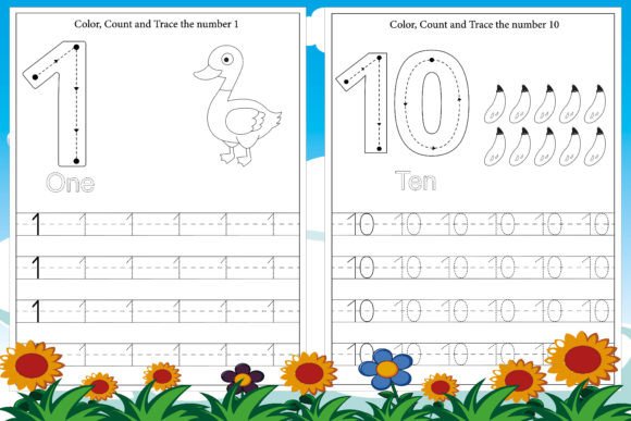 Download Number Tracing Preschool Math Worksheet - Tracing Collection