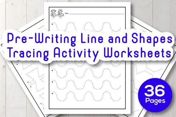 Download PreK Line and Shapes Tracing Worksheets - Tracing Collection