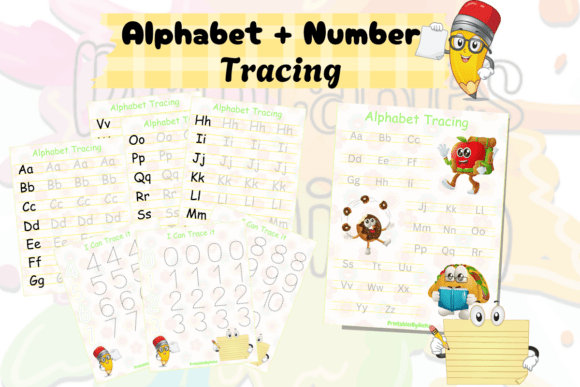 Download ✏️ Alphabet + Number Tracing Printables - Tracing Collection