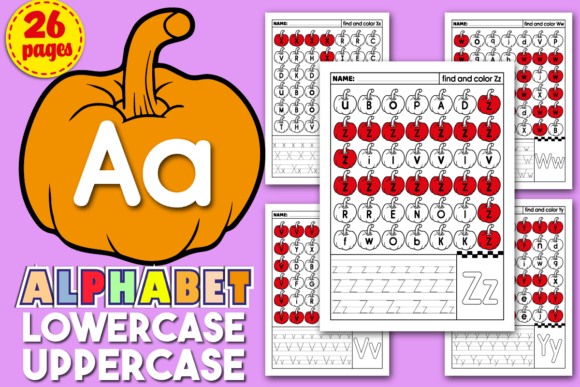 Download Pumpkin Mazes Puzzle Book Letter Tracing - Tracing Collection