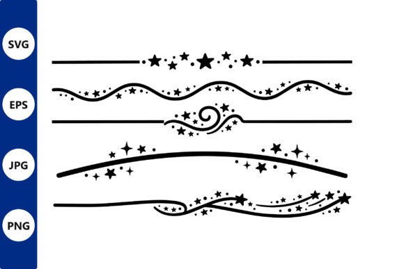 Download Ornamental Swirl Dividers with Stars Set - Ornamental Collection