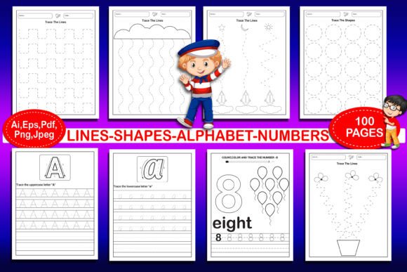 Download Kids Tracing Workbook Activity Book - Tracing Collection
