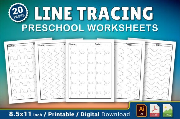 Download Preschool Line Tracing Worksheets - Tracing Collection